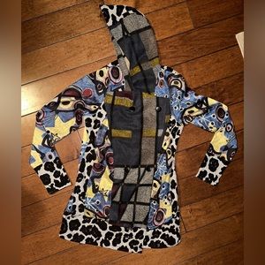 Clotheshead patch work coat cardigan